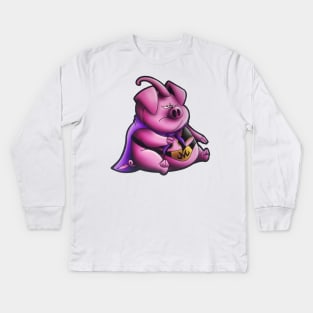 majin buu Kids Long Sleeve T-Shirt